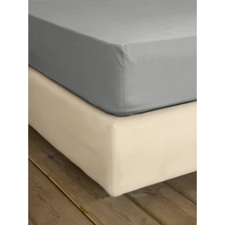 Σεντόνι Μεμονωμένο Γίγας Με Λάστιχο Unicolors 185x205+35 Nima Home Medium Gray