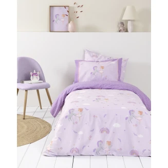 Παπλωματοθήκη Σετ Μονή 160x240 Nima Kids Magic Bloom