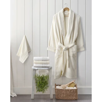 Πετσέτες Σετ 2 Τεμαχίων 30x50 Nima Home Amara White