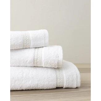 Σετ Πετσέτες (30x50 + 50x90 + 70x140) Nima Home Aveline White