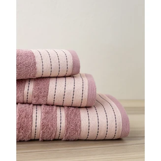 Σετ Πετσέτες (30x50 + 50x90 + 70x140) Nima Home River Apple Pink