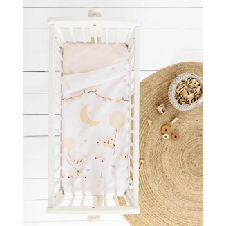 Σετ Σεντόνια Λίκνου 70x110 Nima Bebe Little Sheep
