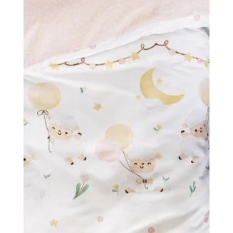 Σετ Σεντόνια Λίκνου 70x110 Nima Bebe Little Sheep