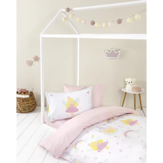 Σετ Σεντόνια Μονά Με Λάστιχο 100x200+30 Nima Kids Fairy Lelly