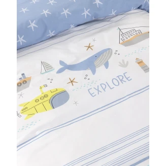 Σετ Σεντόνια Ημίδιπλα 190x255 Nima Kids Sea Adventure