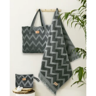 Τσάντα Θαλάσσης 46x60 Nima Home Vida Dark Gray
