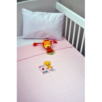 Κουβέρτα Πικέ Αγκαλιάς 80x100 Baby Looney Tunes Des 26