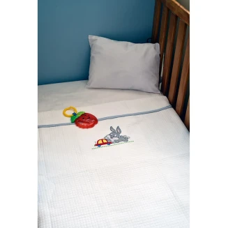 Κουβέρτα Πικέ Αγκαλιάς 80x100 Baby Looney Tunes Des 31