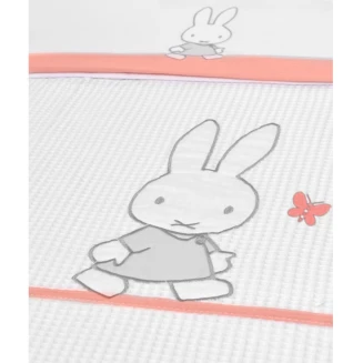 Κουβέρτα Πικέ Κούνιας 100x140 Miffy Des 62 Μουσελίνα Σωμόν