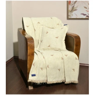 Ριχτάρι Τριθέσιος 180x300 Nautica Des 1000 Σενίλ Logo Εκρού