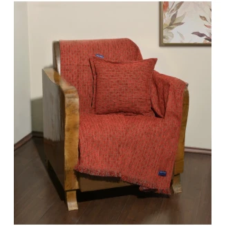 Ριχτάρι Τριθέσιος 180x300 Nautica Des 1106 Σενίλ Καρρώ Κόκκινο