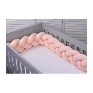 Πλεξούδα Προστασίας Κρεβατιού 18x200 Baby Oliver Des 60 Σομόν Τριπλή Ζέρσευ