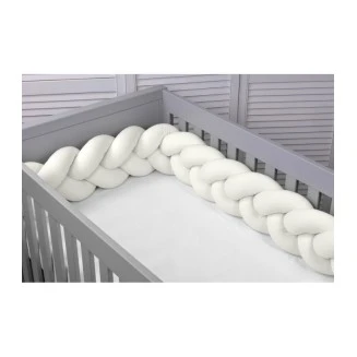Πλεξούδα Προστασίας Κρεβατιού 18x200 Baby Oliver Des 70 Εκρού Τριπλή Ζέρσευ