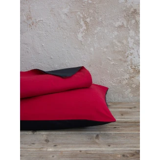 Παπλωματοθήκη Σετ Υπέρδιπλη 220x240 Nima Abalone Ruby Red-Black