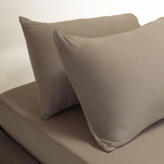 Σεντόνι Σετ 2 Τεμ. Μονό Με Λάστιχο 100x200+35 Melinen Jersey Greige