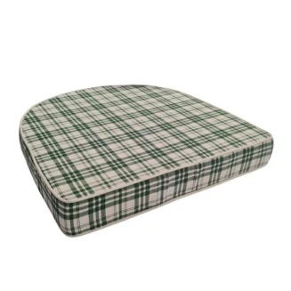 Μαξιλάρι Κάθισμα Φέρ-Φορζέ 44x45x6 Πέταλο Καρώ Πράσινο