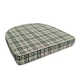 Μαξιλάρι Κάθισμα Φέρ-Φορζέ 44x45x6 Πέταλο Καρώ Πράσινο