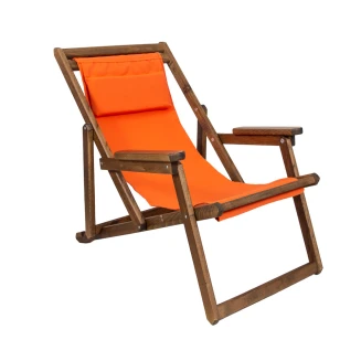 Ανταλλακτικό Πανί Για Καρέκλα Σεζλόνγκ 1.14x42 Με Προσκέφαλο 15x35 PVC 195 Πορτοκαλί