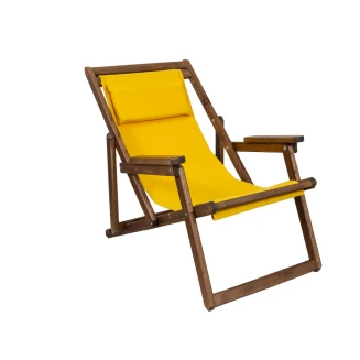 Ανταλλακτικό Πανί Για Καρέκλα Σεζλόνγκ 1.14x42 Με Προσκέφαλο 15x35 Καραβόπανο ΚΠ-9 Κίτρινο