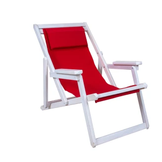 Ανταλλακτικό Πανί Για Καρέκλα Σεζλόνγκ 1.14x42 Με Προσκέφαλο 15x35 PVC 1 Κόκκινο