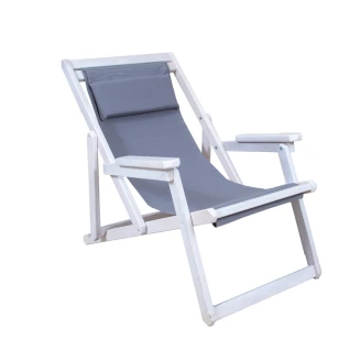 Ανταλλακτικό Πανί Για Καρέκλα Σεζλόνγκ 1.14x42 Με Προσκέφαλο 15x35 PVC 177 Ανοιχτό Γκρί