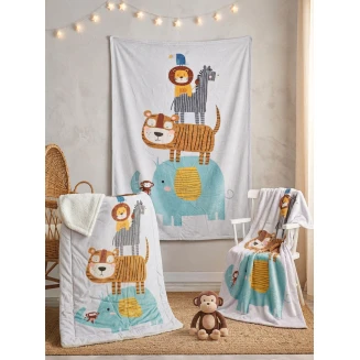 Κουβερτοπάπλωμα Κούνιας 110x140 Rythmos Parade Digital Flannel Fleece