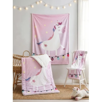 Κουβερτοπάπλωμα Κούνιας 110x140 Rythmos Unico Digital Flannel Fleece