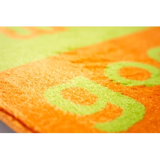 Πατάκι Εισόδου Μοκέτα  Fashion Welcome Lime Green/Orange 40x67εκ Sdim