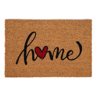 Πατάκι Εισόδου από Κοκοφοίνικα με Αντιολισθητικό Υπόστρωμα E - Coco 022 Home Heart Red 40x60εκ Sdim