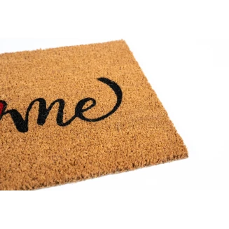 Πατάκι Εισόδου από Κοκοφοίνικα με Αντιολισθητικό Υπόστρωμα E - Coco 022 Home Heart Red 40x60εκ Sdim