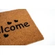Sdim Πατάκι Εισόδου από Κοκοφοίνικα με Αντιολισθητικό Υπόστρωμα E - Coco 023 Welcome Hearts 40x60εκ.