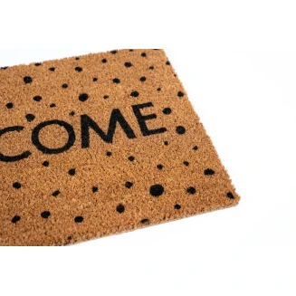 Πατάκι Εισόδου από Κοκοφοίνικα με Αντιολισθητικό Υπόστρωμα E - Coco 026 Welcome Dots 40x60εκ Sdim