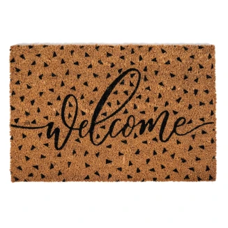 Πατάκι Εισόδου από Κοκοφοίνικα με Αντιολισθητικό Υπόστρωμα E - Coco 027 Welcome Triangles 40x60εκ Sdim