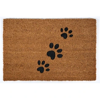 Πατάκι Εισόδου από Κοκοφοίνικα με Αντιολισθητικό Υπόστρωμα Ruco Embossed Rubber 004 Paws 40x60εκ Sdim