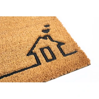 Πατάκι Εισόδου από Κοκοφοίνικα με Αντιολισθητικό Υπόστρωμα Ruco Embossed Rubber 022 Home 40x60εκ Sdim