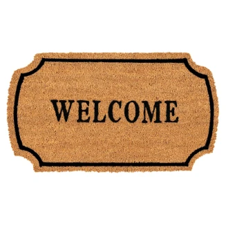 Πατάκι Εισόδου από Κοκοφοίνικα με Αντιολισθητικό Υπόστρωμα Ruco Shape 300 Welcome Natural 40x70εκ Sdim