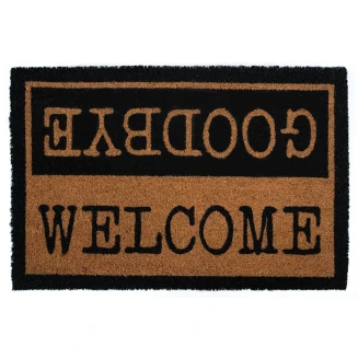 Πατάκι Εισόδου από Κοκοφοίνικα με Αντιολισθητικό Υπόστρωμα Ruco Print 347 Welcome Goodbye 45x75εκ Sdim