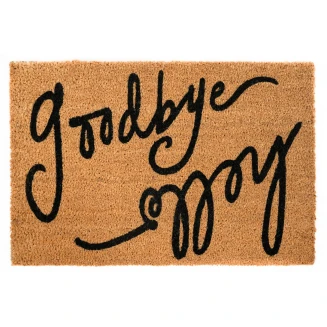 Πατάκι Εισόδου από Κοκοφοίνικα με Αντιολισθητικό Υπόστρωμα Ruco Print 624 Hello Goodbye 45x75εκ Sdim