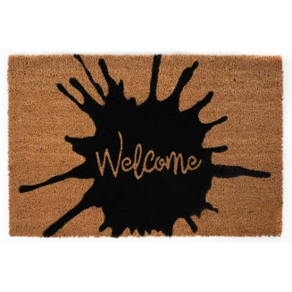 Πατάκι Εισόδου από Κοκοφοίνικα με Αντιολισθητικό Υπόστρωμα Ruco Print 627 Welcome Splash 45x75εκ Sdim