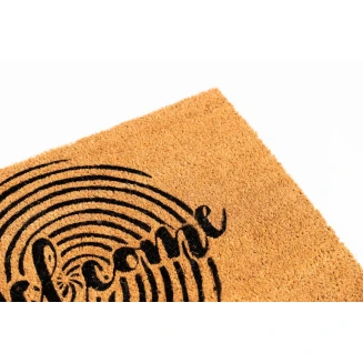 Πατάκι Εισόδου από Κοκοφοίνικα με Αντιολισθητικό Υπόστρωμα Ruco Print 628 Welcome Circle 45x75εκ Sdim