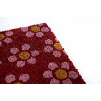 Πατάκι Εισόδου από Κοκοφοίνικα με Αντιολισθητικό Υπόστρωμα Ruco Print 642 Welcome Red 45x75εκ Sdim