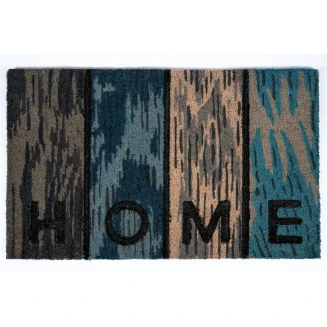 Πατάκι Εισόδου από Κοκοφοίνικα με Αντιολισθητικό Υπόστρωμα Ruco Style 004 Woodpanel Home 45x75εκ Sdim