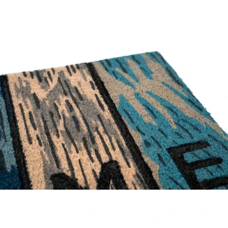 Πατάκι Εισόδου από Κοκοφοίνικα με Αντιολισθητικό Υπόστρωμα Ruco Style 004 Woodpanel Home 45x75εκ Sdim