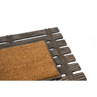 Πατάκι Εισόδου από Κοκοφοίνικα  και Καουτσούκ με Αντιολισθητικό Υπόστρωμα Barracuda 001 Natural 45x75εκ Sdim