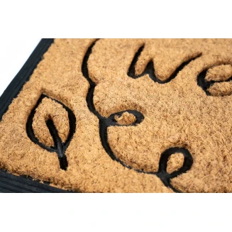 Πατάκι Εισόδου από Κοκοφοίνικα  και Καουτσούκ με Αντιολισθητικό Υπόστρωμα Bombay 088 Welcome 45x75εκ Sdim