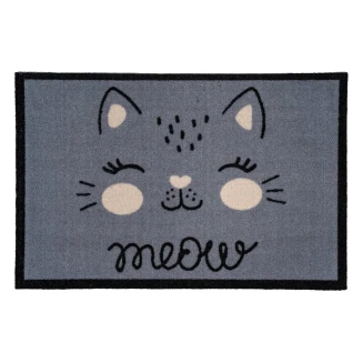 Πατάκι Εισόδου Μοκέτα με Αντιολισθητικό Υπόστρωμα Impression 414 Meow Gray 40x60εκ Πάχους 5mm Sdim