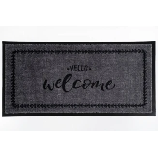 Πατάκι Εισόδου Μοκέτα με Αντιολισθητικό Υπόστρωμα Emotion-xs 495 Hello Welcome 40x80εκ Πάχους 8mm Sdim