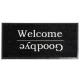 Sdim Πατάκι Εισόδου Μοκέτα με Αντιολισθητικό Υπόστρωμα Emotion-xs 737 Welcome Goodbye Black 40x80εκ. Πάχους 8mm