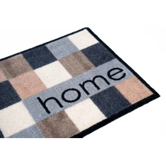 Πατάκι Εισόδου Μοκέτα με Αντιολισθητικό Υπόστρωμα Ambiance 465 Home  Carre Καφέ 40x60εκ Πάχους 8mm Sdim