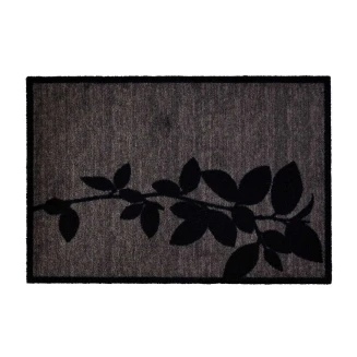 Sdim Πατάκι Εισόδου Μοκέτα με Αντιολισθητικό Υπόστρωμα Ambiance 980 Leaves Grey 50x75εκ. Πάχους 8mm